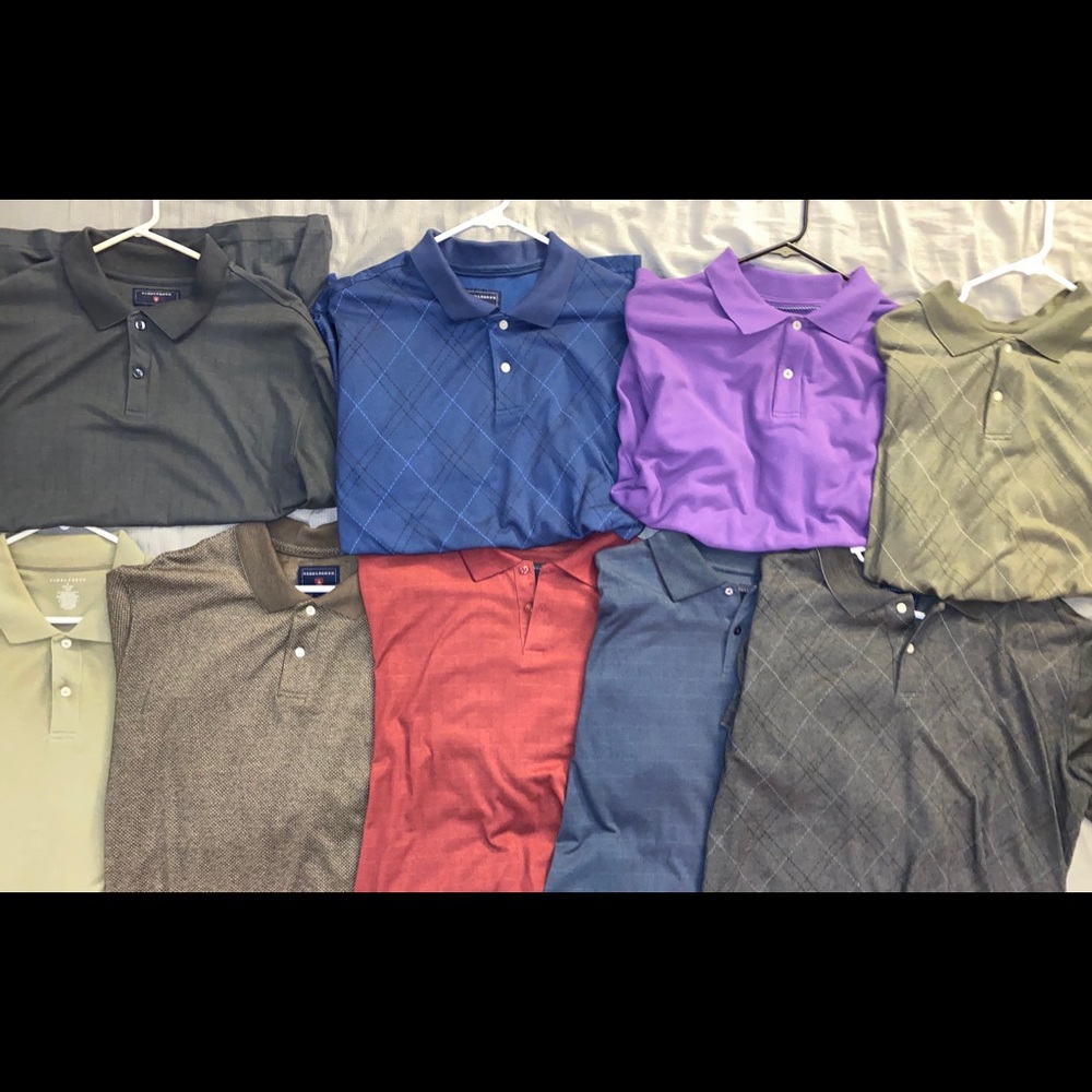 Lot of Saddlebred Polo Shirts (9). Size: Large